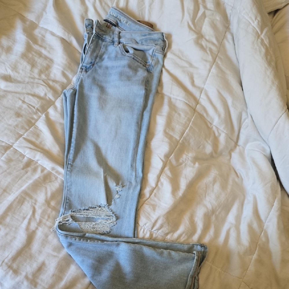 American Eagle Outfitters Light Blue Boot Cut Jeans